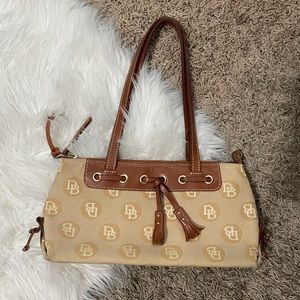 DOONEY & BOURKE | Vintage Polka Dotted Tan Logo Bag